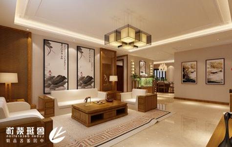 西安龙湖源著197㎡四居室新中式风格装修效果图-姜兴运设计作品
