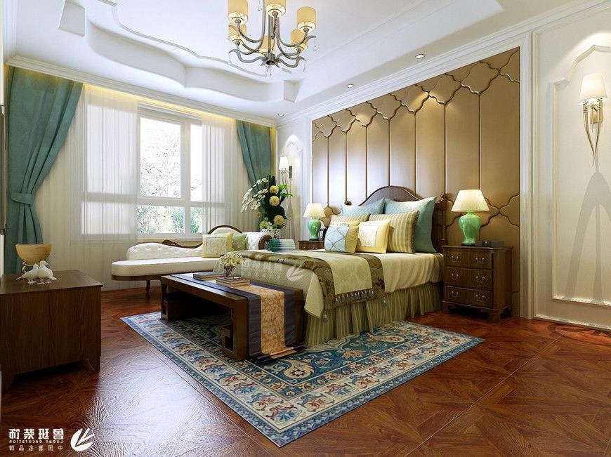 绿地海珀香庭,新中式风格,卧室
